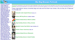 Desktop Screenshot of dogrescues.org