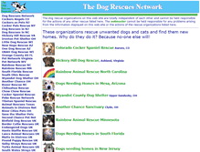 Tablet Screenshot of dogrescues.org