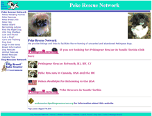 Tablet Screenshot of peke.dogrescues.org